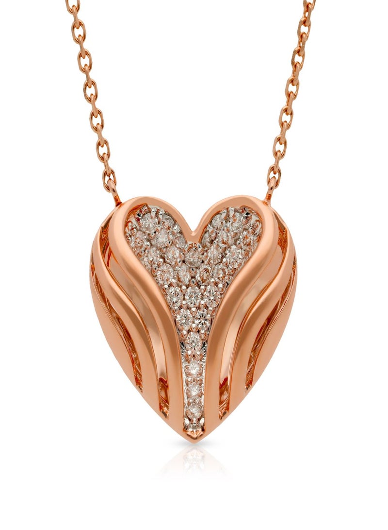 Malabar Gold and Diamonds 18 Karat 750 Purity Mine Diamond Pendant MPRGHTH012PN1 - Image 1